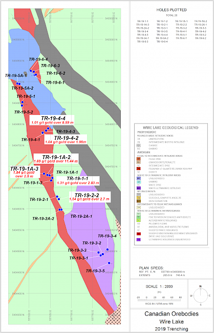 2019 Wire Lake Gold System Trenches